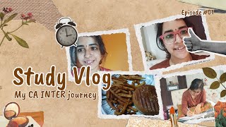 A day in my life ☺️ Study vlog 📖💯 CA INTER January/May 2027 Attempt (1st)