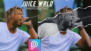 PicsArt Ripped Paper Photo Editing | PicsArt Tutorial | Juice wrld screenshot 4