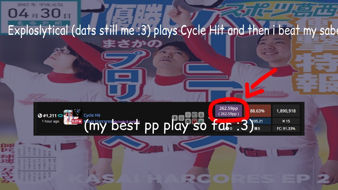 Beat Saber - Kasai Harcores - Cycle Hit [Expert] 88.63% - YouTube