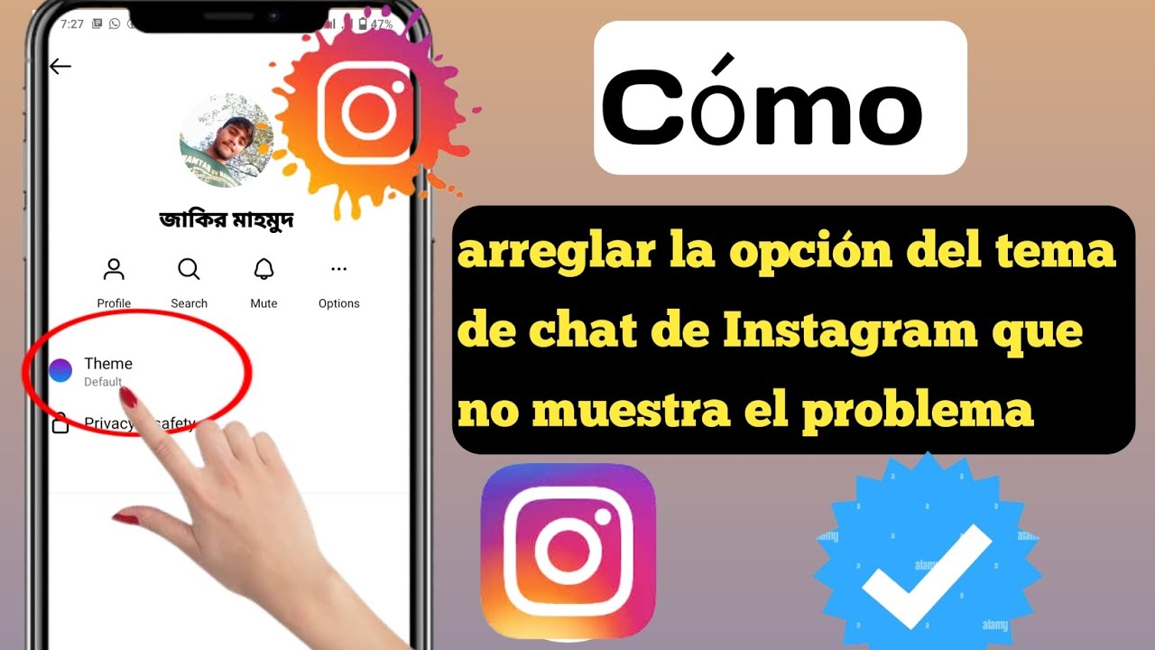 Cómo arreglar la opción de tema de chat de Instagram que no se muestra ...