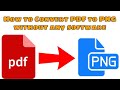 How to convert pdf to png windows 10  without any software without internet