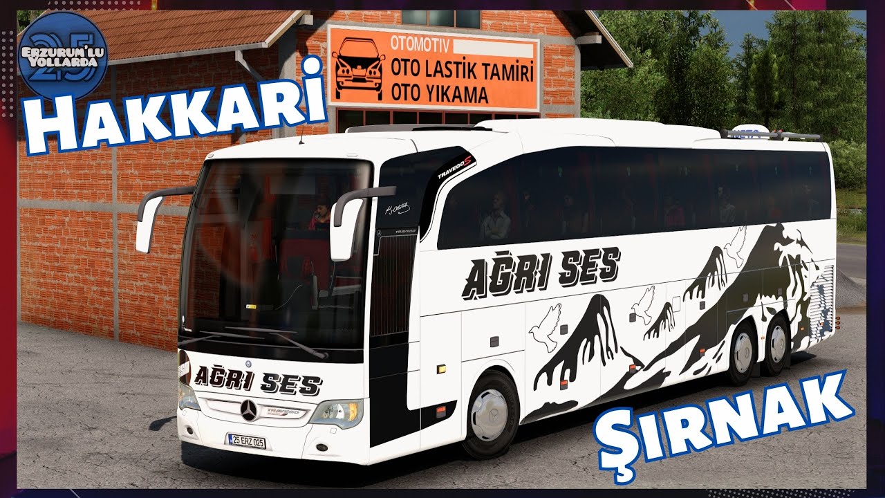 🚌 TEK ŞERİT YOLLAR | Travego 17 SHD 2015 | HAKKARİ - ŞIRNAK Seferi | OB Map v1.4 | ETS 2