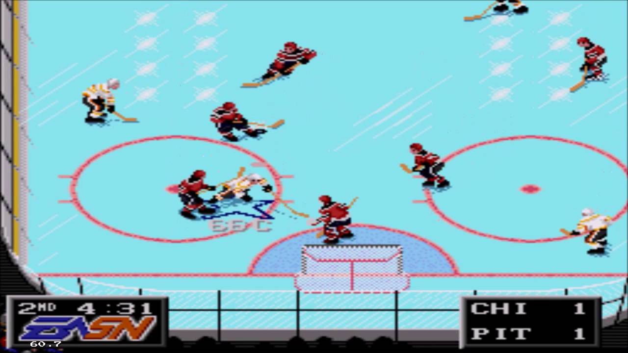 NHLPA Hockey '93 Sega Genesis Gameplay 
