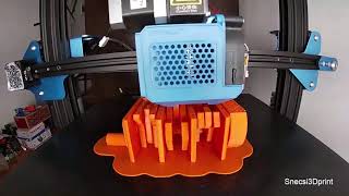3D Printed 3 Cylinder Engine (Print-In-Place)