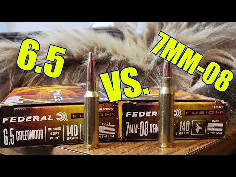 6.5 Creedmoor vs. 7mm-08 Remington 140gr Federal Fusion Pork and