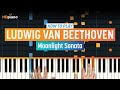 How to Play "Moonlight Sonata" by Ludwig van Beethoven | HDpiano (Part 1) Piano Tutorial