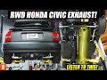 Building a Rear Wheel Drive, K20 Turbocharged Honda Civic EK Hatchback Race Car!! Part 15