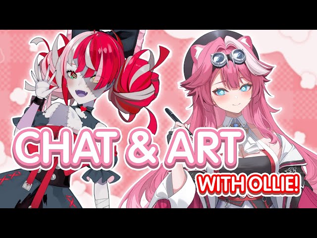【COLLAB】CHAT & ART w/ OLLIE!  🧟‍♀️🐱 #hololiveEnglishのサムネイル