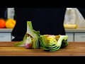 How to clean and cut artichokes