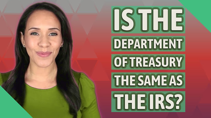 Department of of the treasury internal revenue service