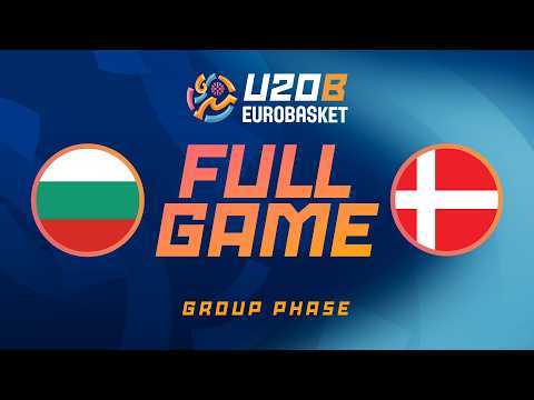 LIVE - Bulgaria v Denmark | FIBA U20 EuroBasket 2026 Division B | Group Phase