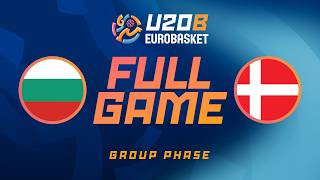 Group Phase | Bulgaria v Denmark | Full Basketball Game | FIBA U20 EuroBasket 2026 Division B