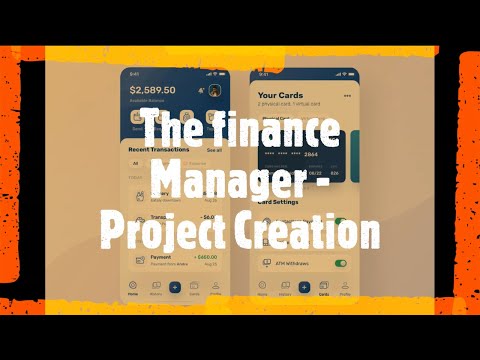 Ionic 5 UI desigining - The Finance manager - Project creation.