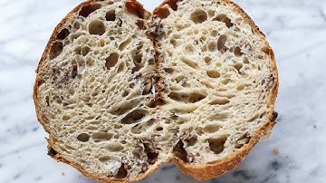 风味十足的快手乡村面包（酵母粉版）Easy Country Bread with Olives &pecan nuts