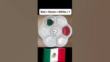 "Guess the flag and what color will form if I mix these! 🎨🌍 #GuessTheFlag #colormixing #art