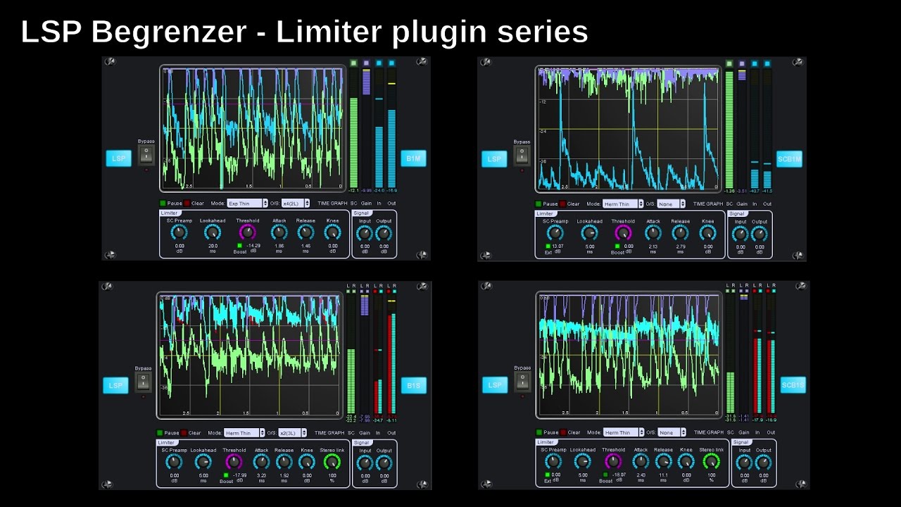 LSP Begrenzer - Limiter Plugin series