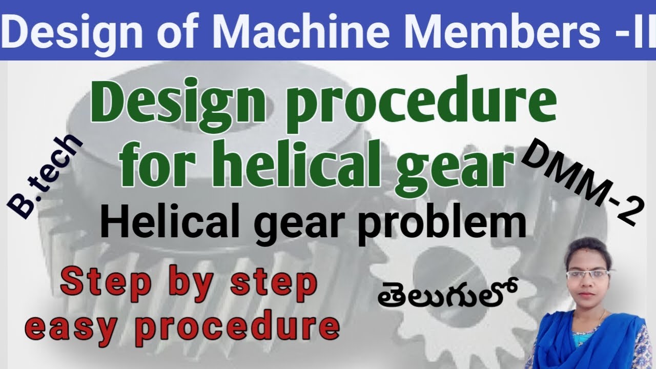 B.tech DMM-2 ll Helical gear problem by using Design data book with step by step ll 