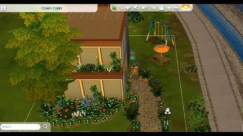 The Sims 4:: Comfy Cubby Starter Home // Speed Build