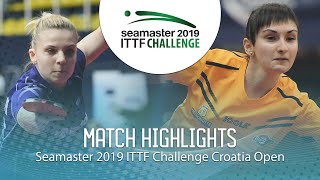 Adina Diaconu Vs Ganna Farladanska 2019 Ittf Challenge Croatia Open Group