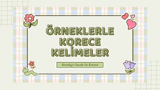 Örneklerle Korece Cümleler 2 Duygu