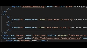 onmouseover event in JavaScript
