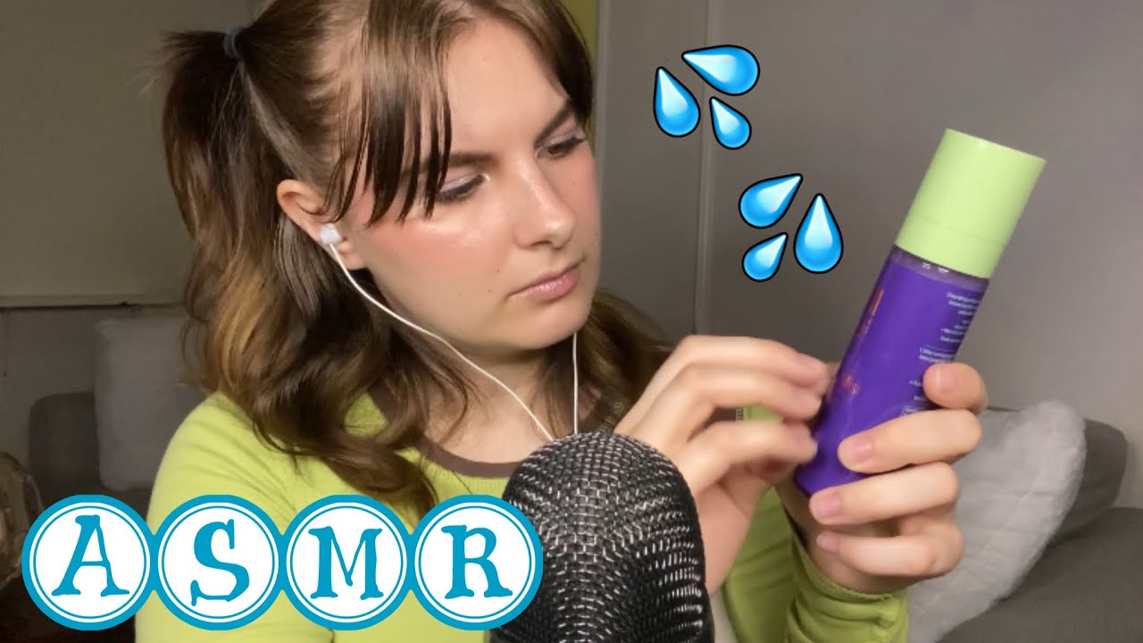 ASMR Spray Bottles, Liquid Sounds, Tapping, Rain on Mic💦💦 YouTube
