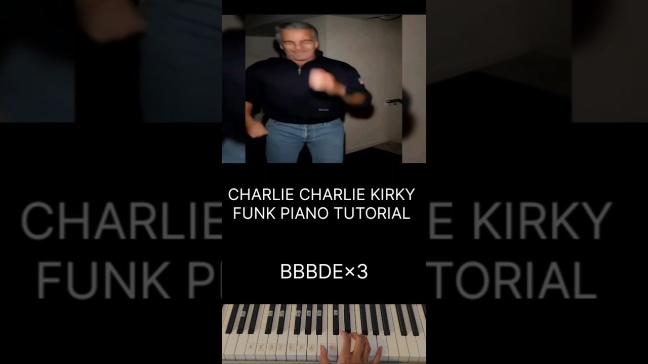 CHARLIE KIRK FUNK PIANO TUTORIAL #SHORTS #PIANO #PHONK