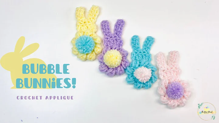 Adorable Crochet Bunny Applique | Learn Bubble Bunnies