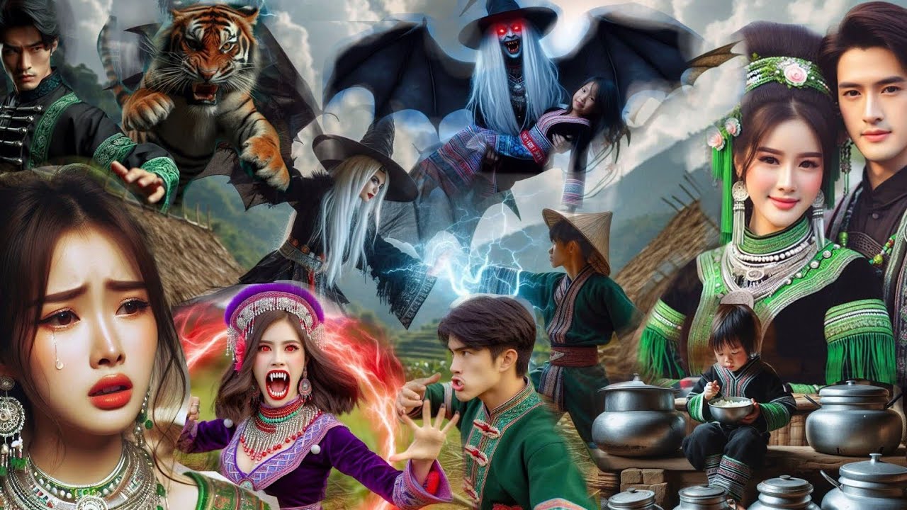 tub 7 tsus thiab poj dab noj neeg ntus.1 dab neeg hmoob dho duab EP.13 