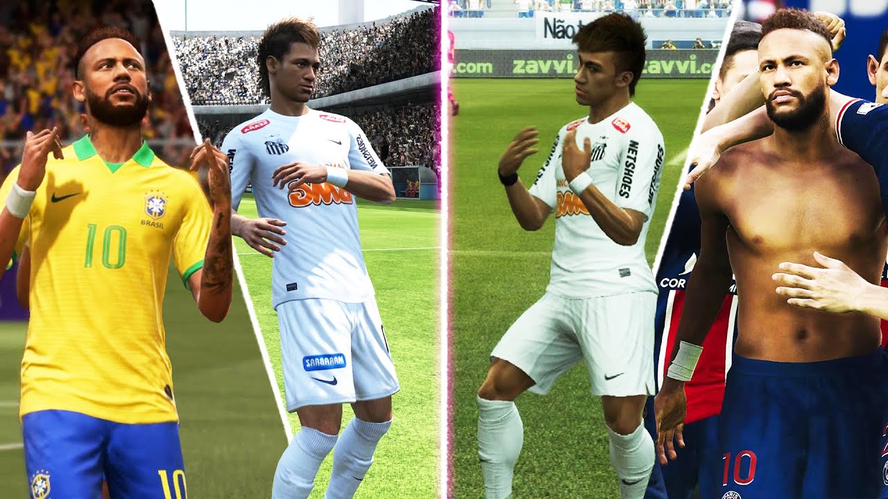 NEYMAR JR. IN EVERY FIFA & PES (2010-2025)