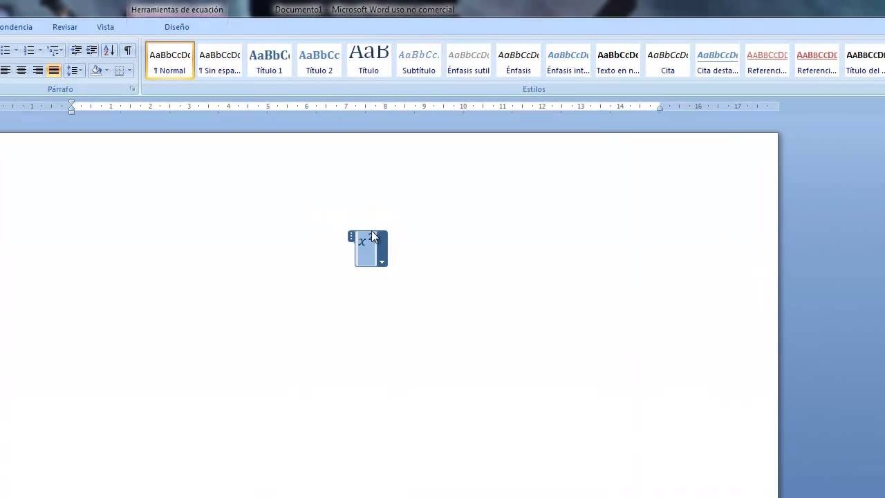 Como poner fracciones en word - YouTube