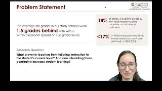 WWHGE Lightning Talks 2026: Back to basics: Experimental evidence on targeted instruction