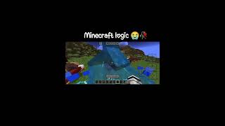 Minecraft logic meme | wait for end 😱| #minecraft #trending #gaming