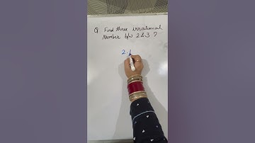 Find three irrational numbers between 2 and 3