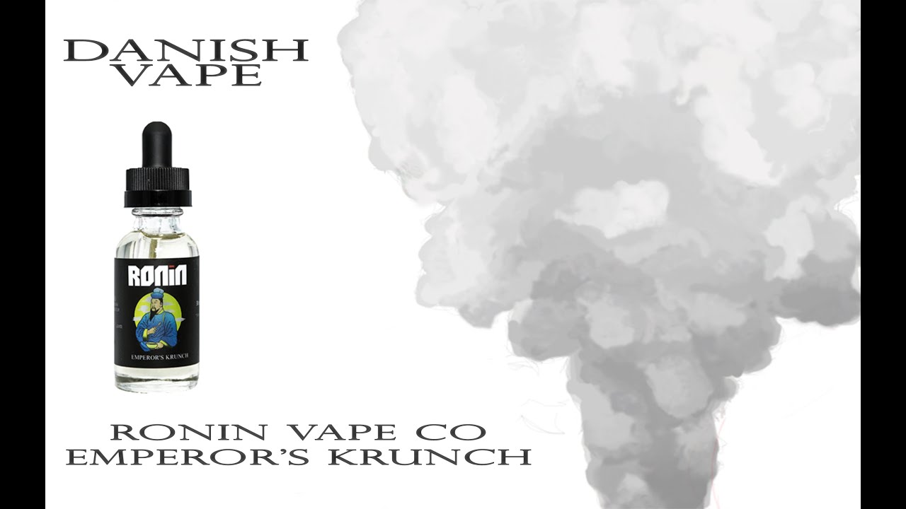 [Danish Vape] E-juice: Ronin Vape Co - Emperor's Krunch - Review