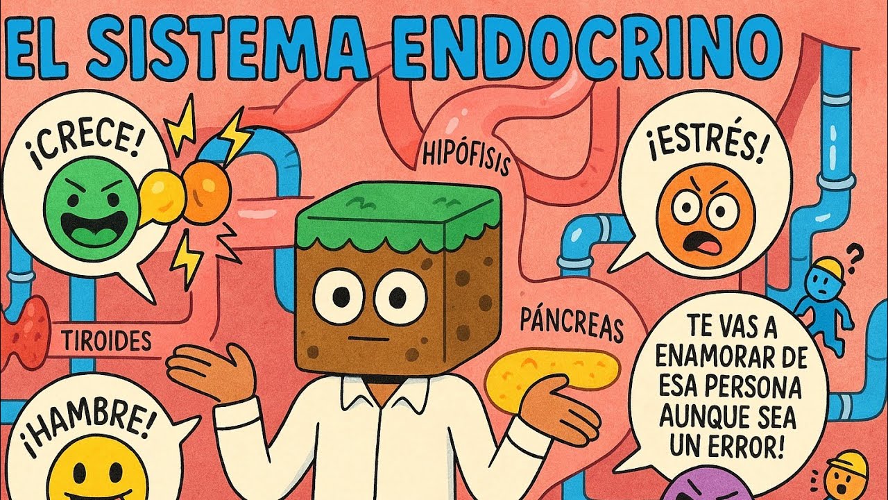 Minecraft Endocrine Sistema Endocrino - Aprendiendo ANATOMÍA en minecraft - YouTube