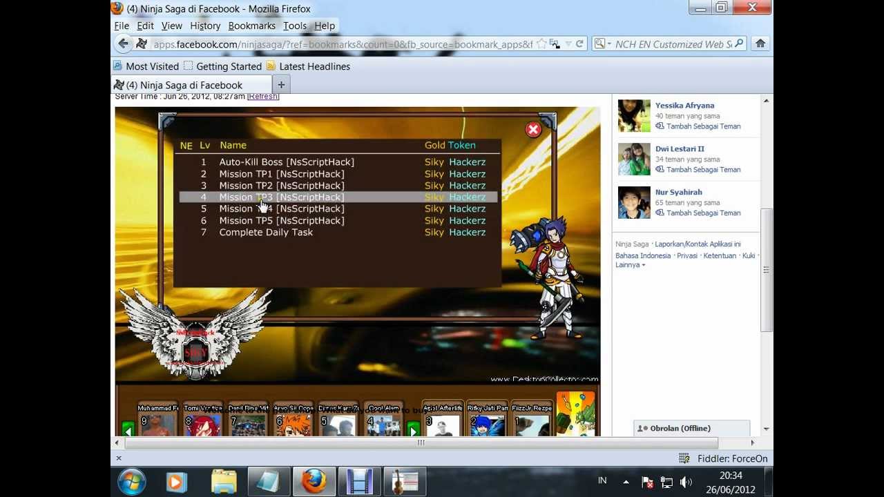 Tutorial Ninja Saga For Jeff Ryan (Mozilla Firefox)