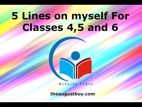 Five Lines on Myself For Classes 1,2,3,4 and 5 | Few Lines on Myself | MYGUIDEPEDIA