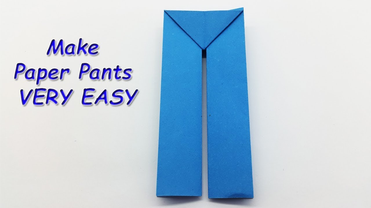 Create Stylish Paper Pants with Easy Origami Crafts