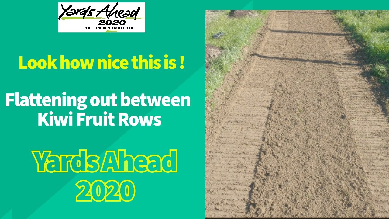 Flatten Rows Flatten Out Rows & Fill Irrigation Trench with Soil Conditioner - YouTube