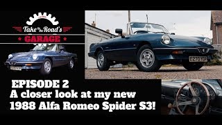 Take to the Road's Garage Episode 2 - A closer look at my Alfa Romeo Spider Series 3