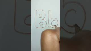 Bubble letters B & b | calligraphy fonts @PaintTheFont  #shorts #ytshorts