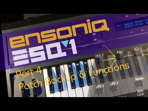 Ensoniq ESQ-1 Synthesizer - Part 4 - Patch Transfer Over MIDI (MIDI-OX) & Hidden Functions