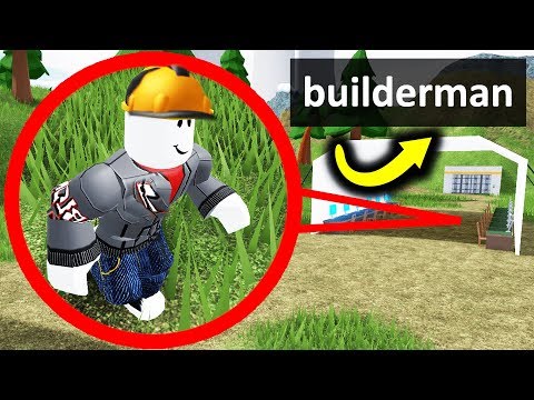 I Found Builderman In Roblox Youtube - builder man and robotman roblox