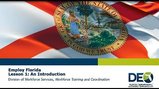 Employ Florida: Lesson 1 - Introduction