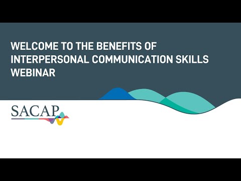 SACAP Global The Benefits of Interpersonal Communication Skills | Webinar