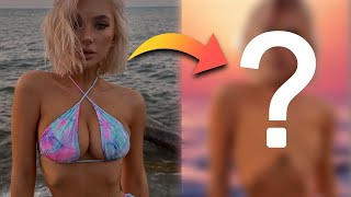 A Cool Swimsuit On A Beautiful Slender Girl