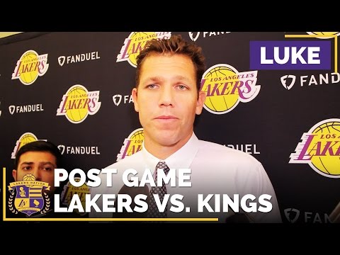 Luke Walton After The Lakers Preseason Opener Vs. Kings