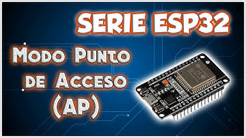 SERIE ESP32 # 4: MODO SOFT ACCESS POINT - AP