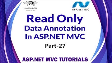 27 | Read Only Data Annotation In ASP.NET MVC | Data Annotation | Form Validation (Hindi/Urdu)